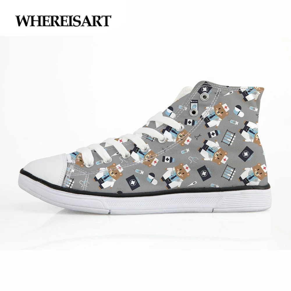 WHEREISART/популярные классические женские высокие вулканизированные туфли