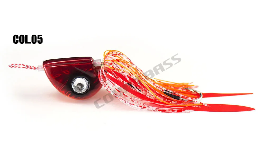 1 шт. 100 г обратного отсчета огненная шариковая направляющая джиг Тай резиновая кабура Нижняя Madai Rigged Assist Hook кальмар Snapper свинцовое медное грузило приманка