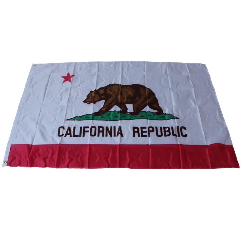 Новинка,, флаг California, флаг, 3x5 футов, 150X90 см, баннер, 100D, полиэстер, пользовательский флаг, металлический люверс
