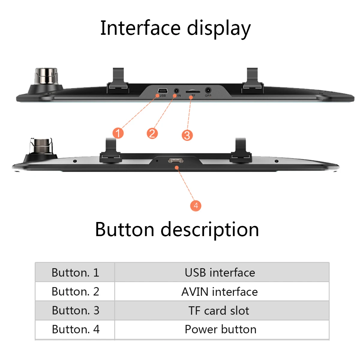 

7 Inch Touch Screen Car Driving Recorder Night Vision HD 1080P Dual Lens Universals Car DVR Built-in Sensor Rear View Camera