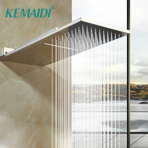 Насадки для душа KEMAIDI из нержавеющей стали, тропический Душ 8 дюймов, Хромированная поверхность