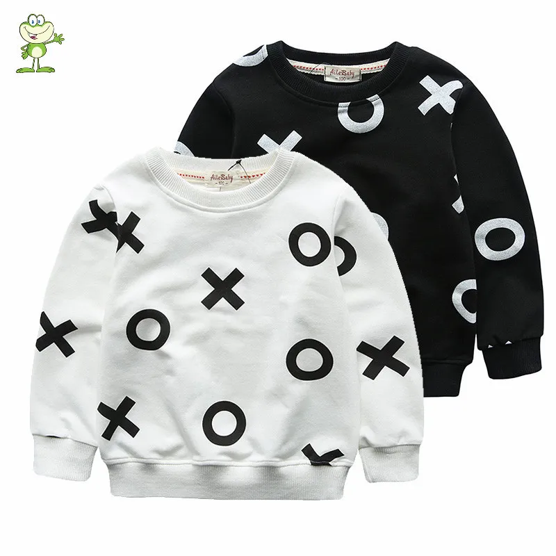 

kids sweatshirts 2016 new brand Spring and Autumn Boys girls hoodies cotton Terry sweater for child t shirt Letter OH 7 colors