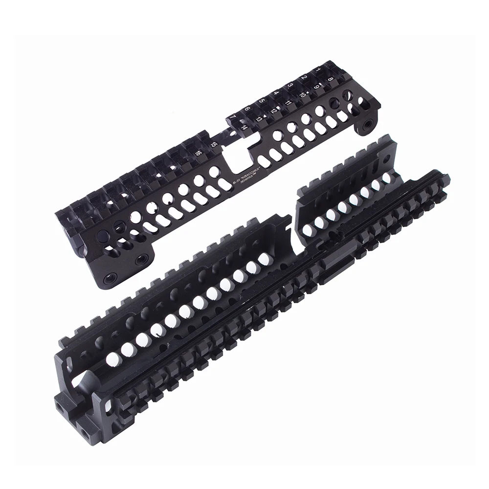 АК 47 тактическая четырехъядерная рельсовая система Handguard Picatinny с ЧПУ алюминиевая