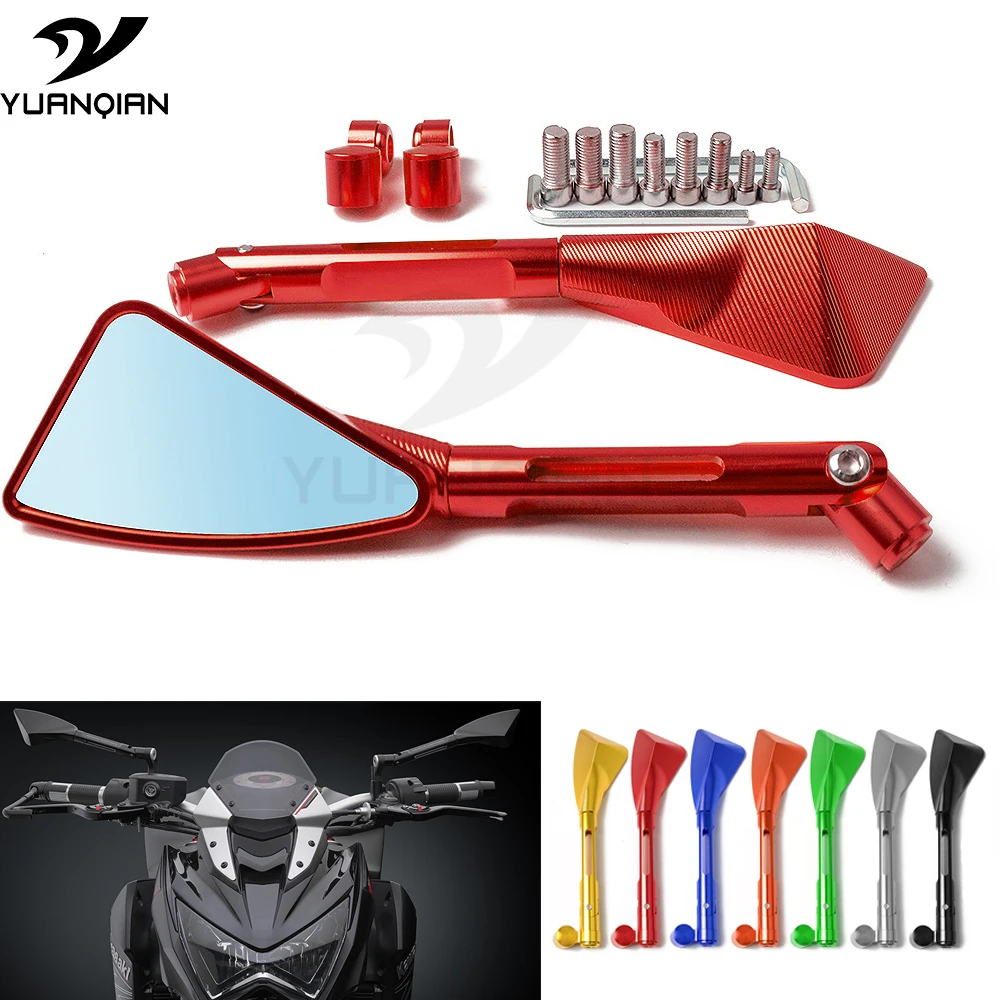 Руль мотоцикла Зеркала синий мотоцикл зеркало заднего вида выпуклая для Honda X ADV 750