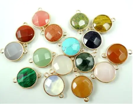 Натуральный кристалл Кварцевый Камень Смешанные вешалки соединитель для