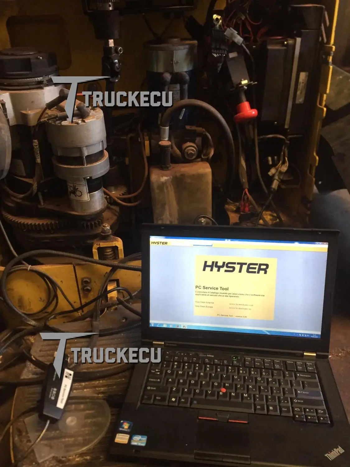 T420/CF19 ноутбук + V4.94 Hyster Yale Автопогрузчик диагностический комплект инструмент для