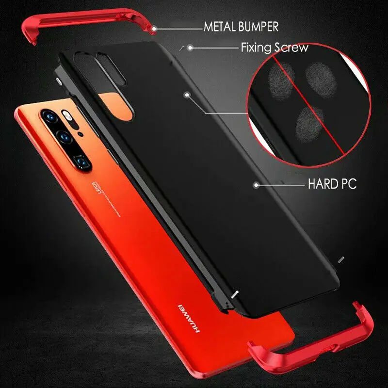 Для Huawei P30 Pro чехол Роскошный Матовый Жесткий ПК Гибридный Алюминиевый