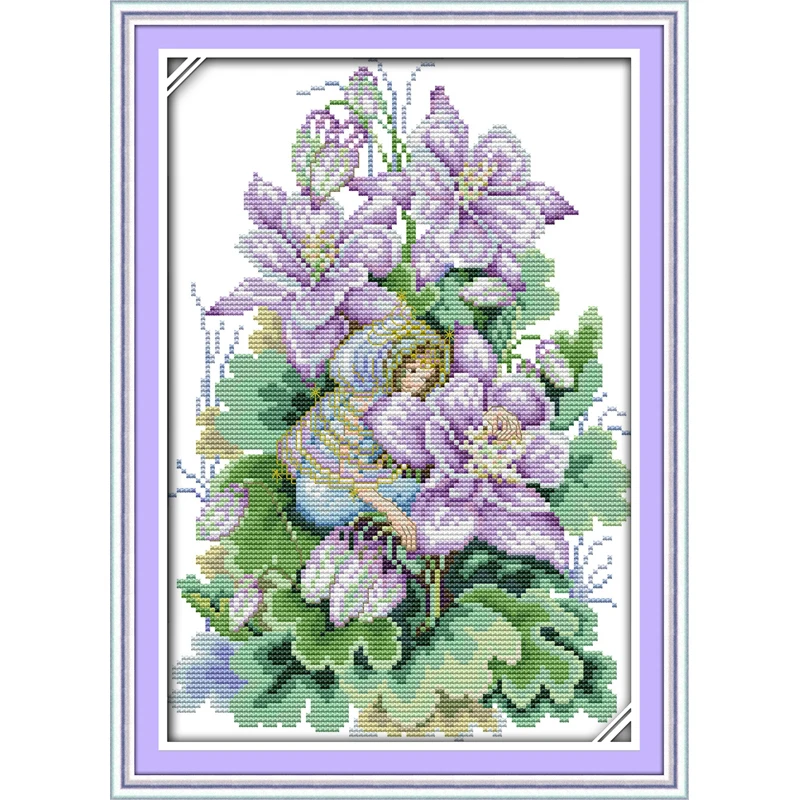 Joy Sunday A Magnolia Spirit китайские наборы крестиков экологический хлопок Печатный 14 11CT DIY