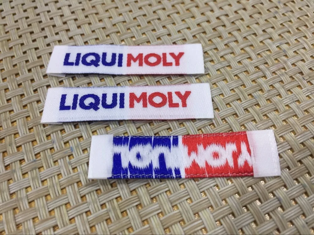 Damask тканые этикетки/основные этикетки/бирки для одежды/этикетки