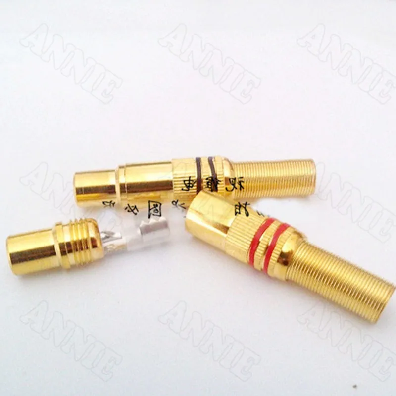 50 шт./лот AV Проводная розетка RCA разъем для сварки аудио и видео удлинитель|jack