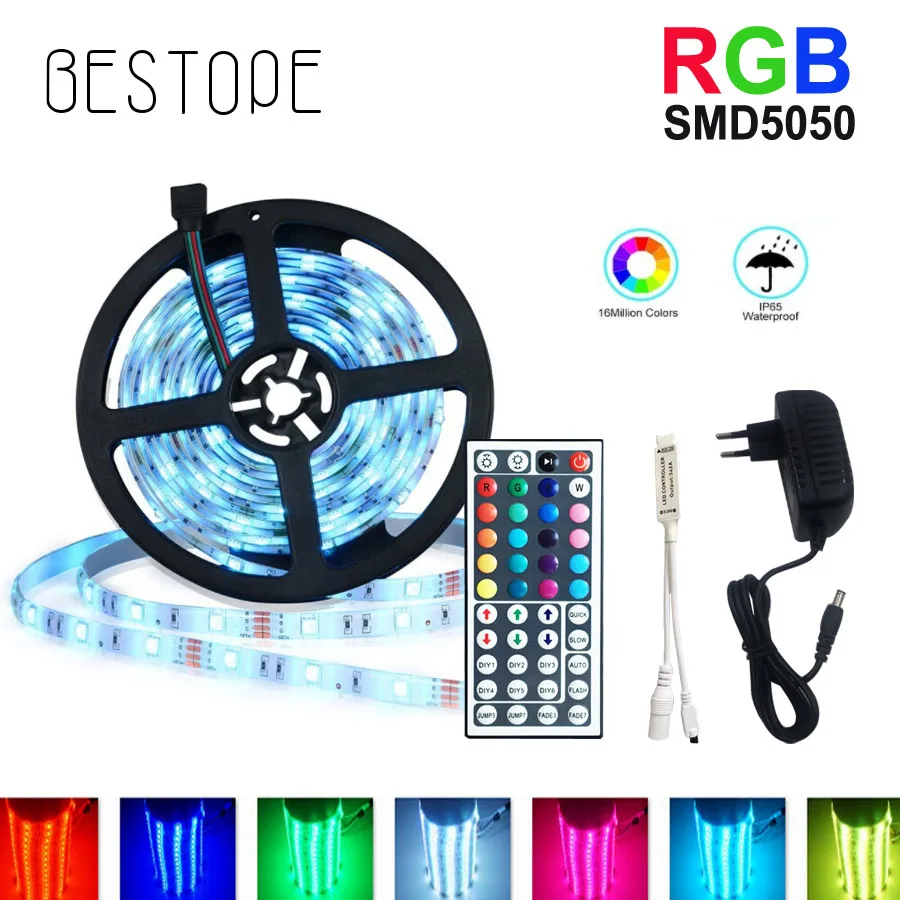 Светодиодная ленсветильник RGB 5050 SMD с пультом дистанционного управления и