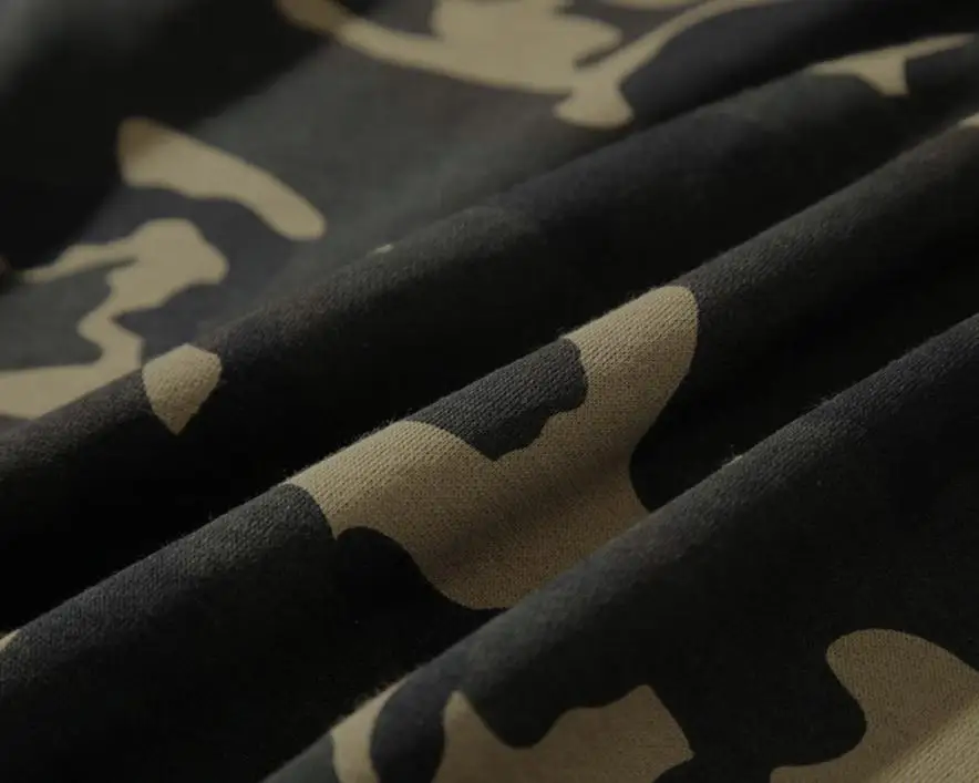 Новинка армейский зеленый Камуфляжный худи с капюшоном Осень-зима 2019 Женский