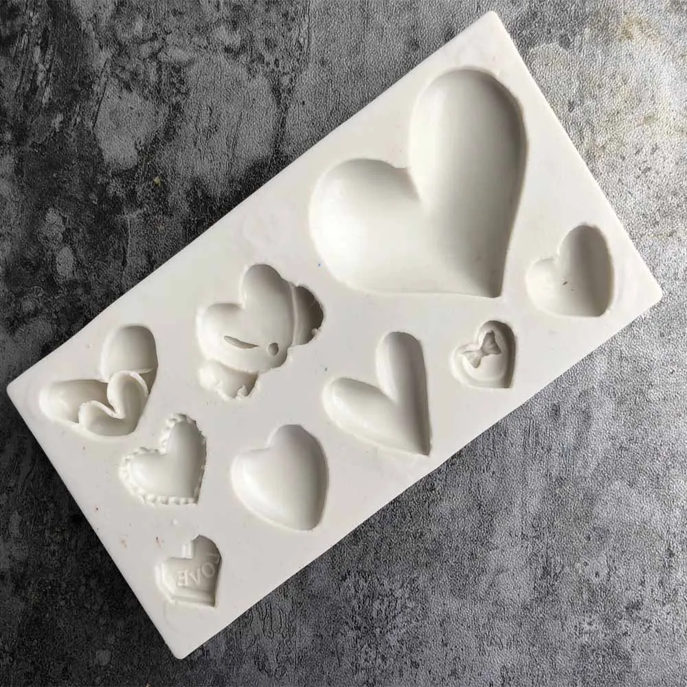 Новый мульти стиль любовь шоколад силиконовые формы DIY liquid помады глины