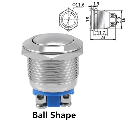 

Металлический кнопочный переключатель GlintDeer 16 мм