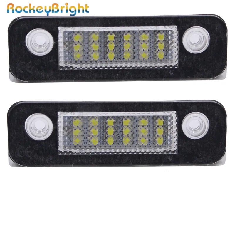 Rockeybright Автомобильный светодиодный номерной знак лампа комплект для Ford Mondeo MK2/Fusion