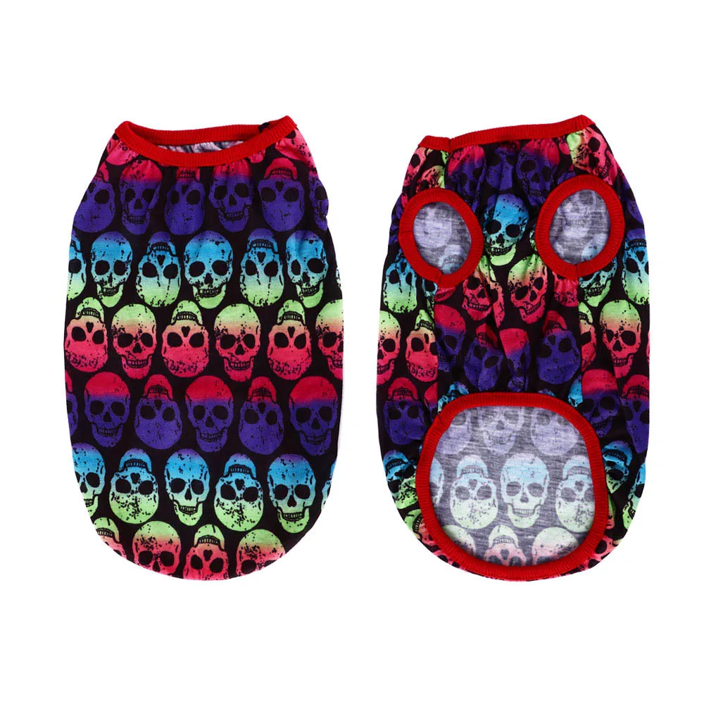 1 1 шт., 5 моделей, XS/S/M/L/XL/2XL/3XL/4XL, хлопковые костюмы с рисунком щенка, кошки, собаки, жилет, футболка, одежда, летняя одежда - Цвет: 1