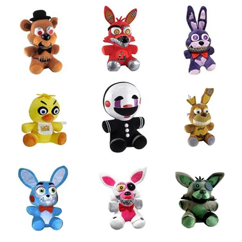 9 шт./лот 20 см пять ночей у Фредди 4 FNAF медведь фазбер плюшевые игрушки кукла