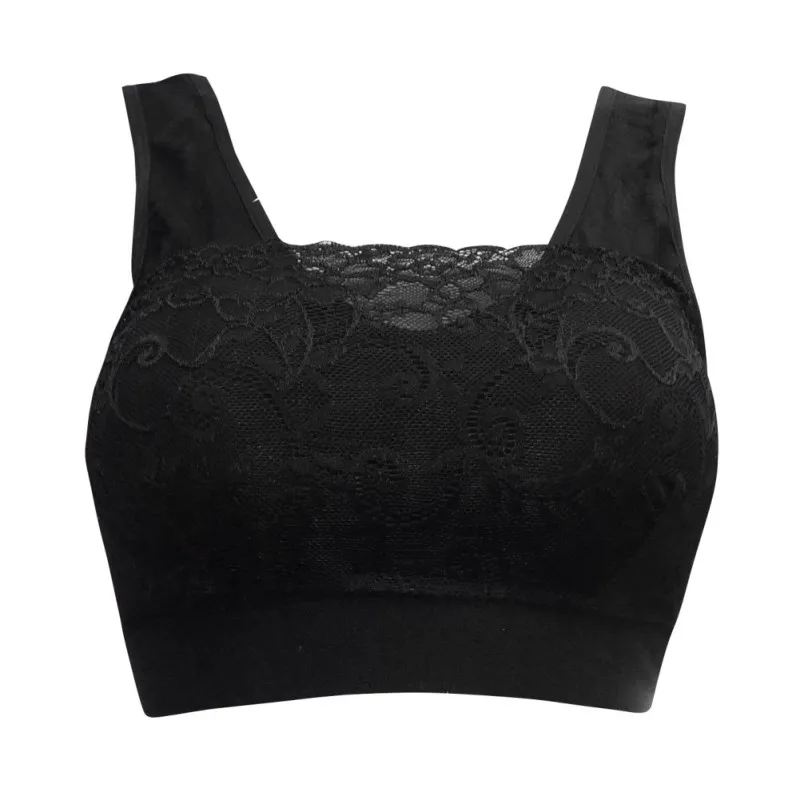 

Women Sports Bras Comfortable Lace No-Wire Rims Sleep Push Up Bra Underwear Solid Color Prevent Exposed Brassiere Bras
