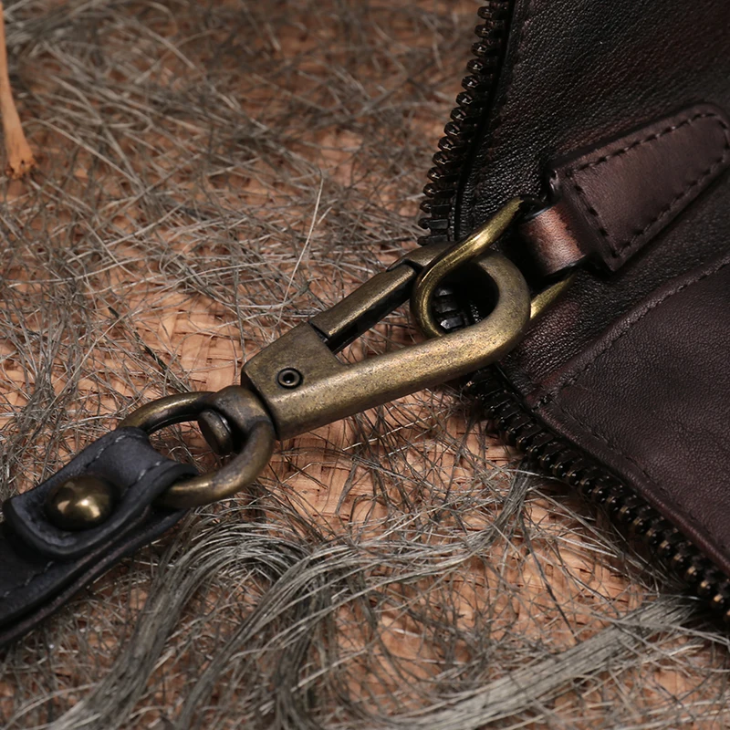 Женская сумка-клатч BaotouHandamde винтажный Повседневный кошелек из натуральной кожи