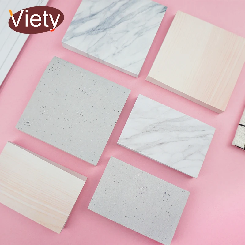 

Simple Marbing Pattern Memo Pad Sticky Notes Paper Sticker Notepad Kawaii Stationery Papeleriaa Office School Supplies