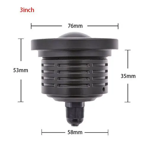3inch white Автомобиль 1 компл. 3,5 3,0 2,5 дюймов удара Ангельские глазки Противотуманные фары светодио дный фар автомобиля лампы ДРЛ универсальный дневные ходовые огни 89 мм 76 мм 64 мм - Цвет: 3inch white