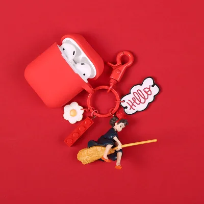 AD-36 Аниме брелок ключи Хаяо Миядзаки ведьмы доставки Apple airpods чехол для ключей мультфильм беспроводные Bluetooth наушники shell - Цвет: AD-36