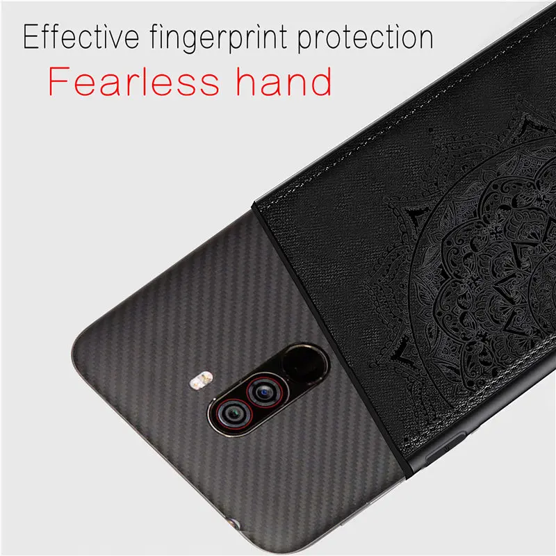 Тканевый чехол для телефона Xiaomi Pocophone F1 новый высококачественный защитный из ТПУ