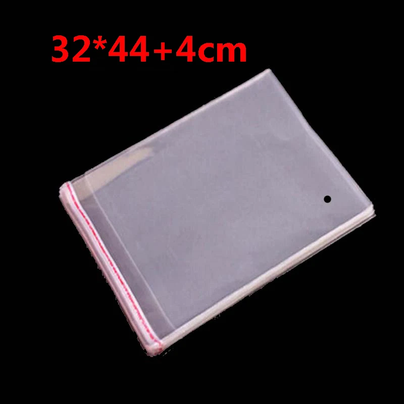 

100pcs 32 x 44cm+4cm Crystal Clear Opp Cellophane Cello Bag Transparent Plastic Packaging Bags