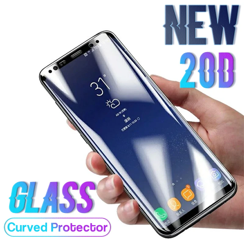 20D изогнутое закаленное Высокопрочное Экран протектор для samsung Galaxy S9 S8 S6 S7 Edge Plus