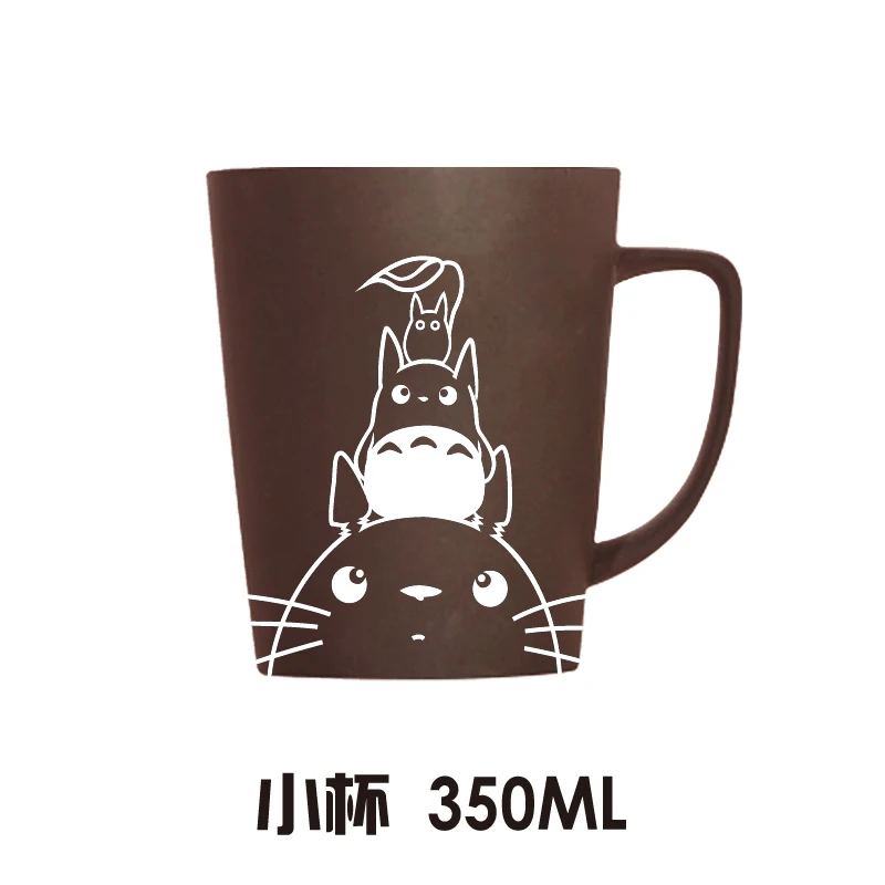 Милый мультфильм Tonari No Totoro керамика кофейная кружка аниме большой емкости Шиншилла чайная чашка с крышкой Ложка Рождественский подарок