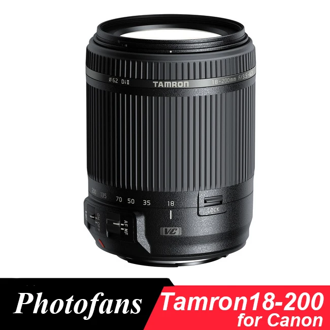 Объектив Tamron 18-200 мм для Canon 18-200 f/3,5-6,3 Di II VC(стабилизация изображения) объектив для Canon 1300D 700D 760D 60D 70D T3i T5i