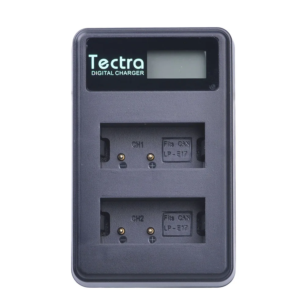 Tectra 4 шт. двойное зарядное устройство для Canon EOS 200D 750D 760D 8000D 800D M3 M5 Rebel T6i T6s KISS X8i с ЖК