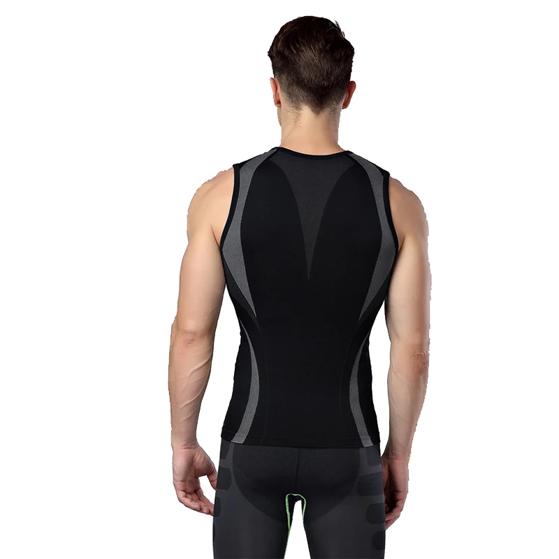 Мужская майка для спортзала компрессионный базовый слой велосипедная