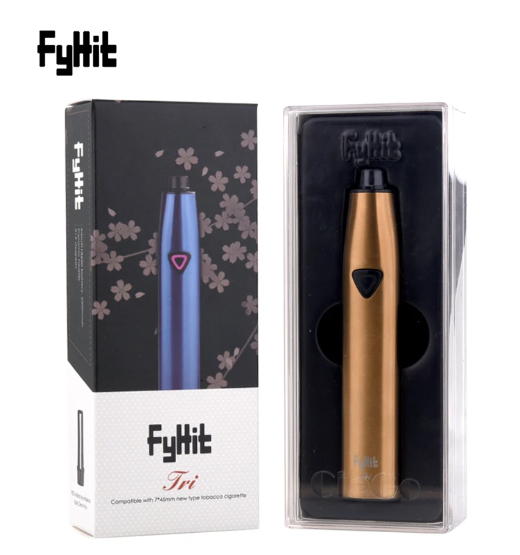 CIGGO Vape FyHit Tri Dry Herb 2200 мАч Heat Not burning Up Электронная сигарета Совместимость с ICOS Stick