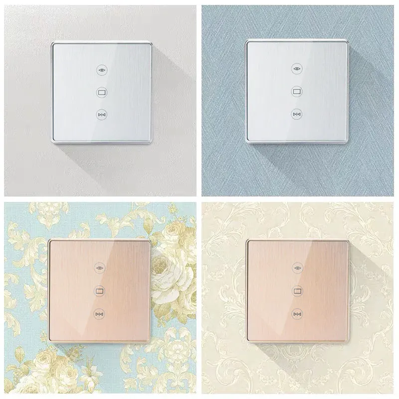 Золотой/Серебряный Tuya Smart life WiFi шторы выключатели приложение управление для