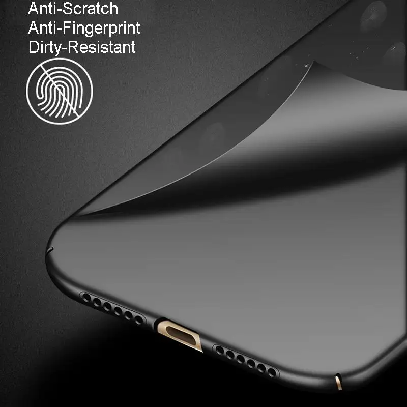 Honor 6C case thin hard matte for Huawei full protective back cover +tempered glass protector 7C |