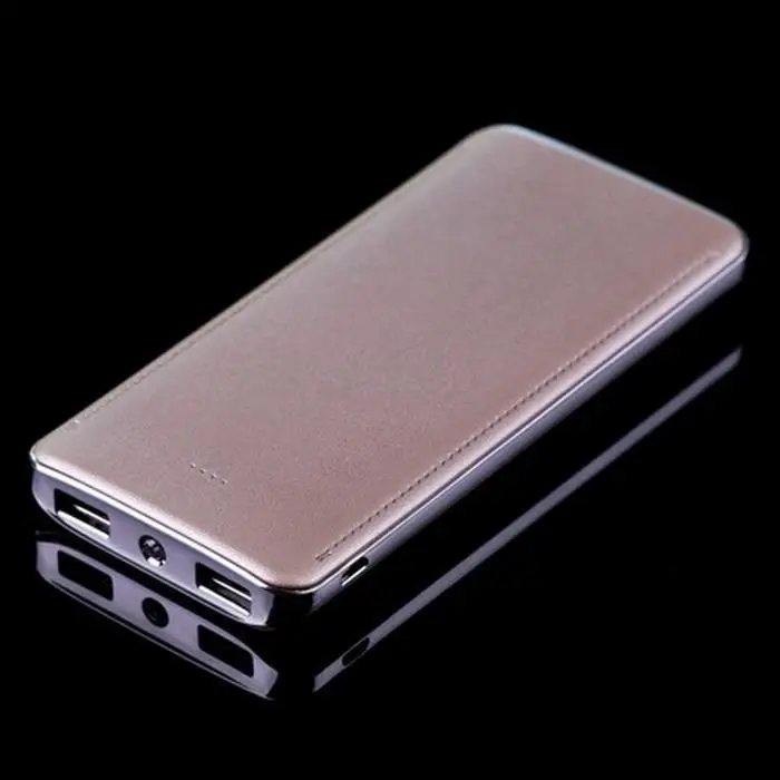 10000mAh Портативный внешний аккумулятор с двумя USB светодиодный фонарик Внешний