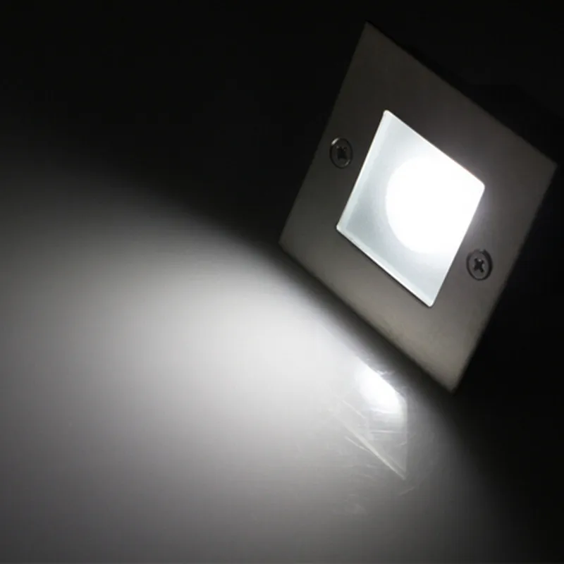 6pieces AC85~265V/DC12V  High Power 3W LED Buried Light Waterproof square LED Underground Lights, 2 Years Warranty