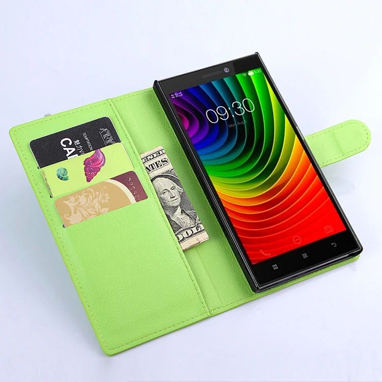 Модный кожаный чехол кошелек из зернистой ПУ кожи для lenovo Vibe Z2 защитный флип