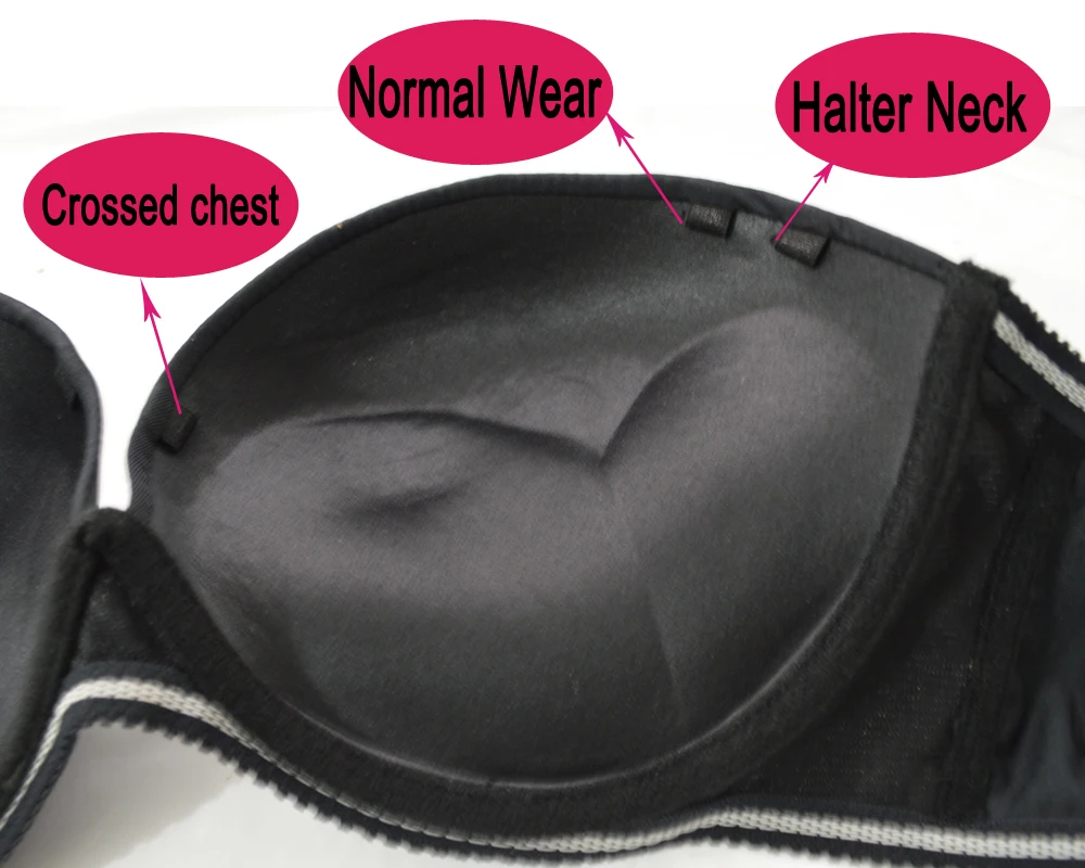 Женский бюстгальтер без бретелек с чашкой пуш-ап 1/2 | Женская одежда