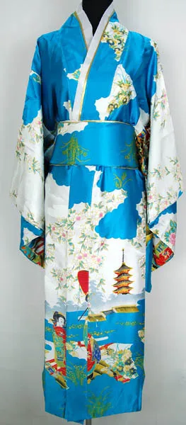 Черные женские японской платье кимоно с принтом вискозная юката хаори поясом