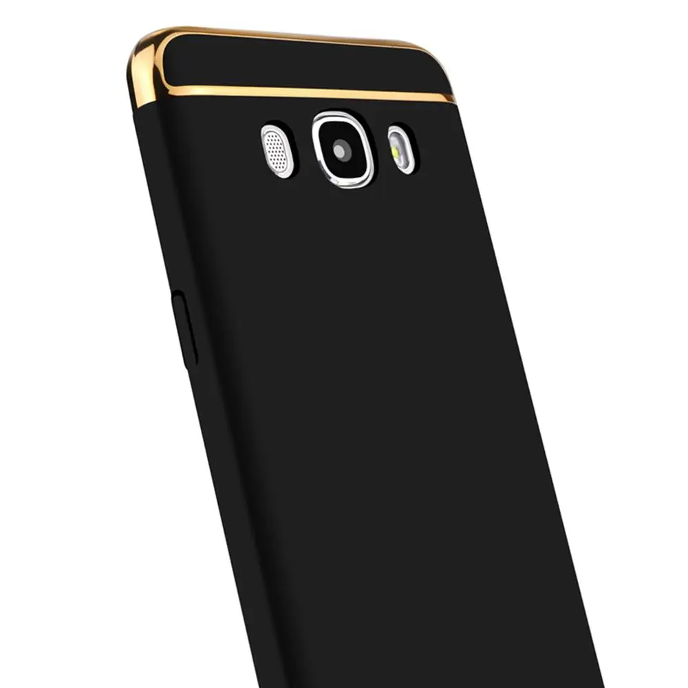 Чехол для Samsung Galaxy J5 2016 j510 J510F Золотой матовый полный защитный противоударный