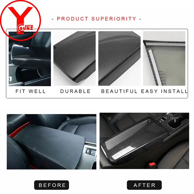 Крышка подлокотника центральной консоли из углеродного волокна для honda accord LX 10 2018