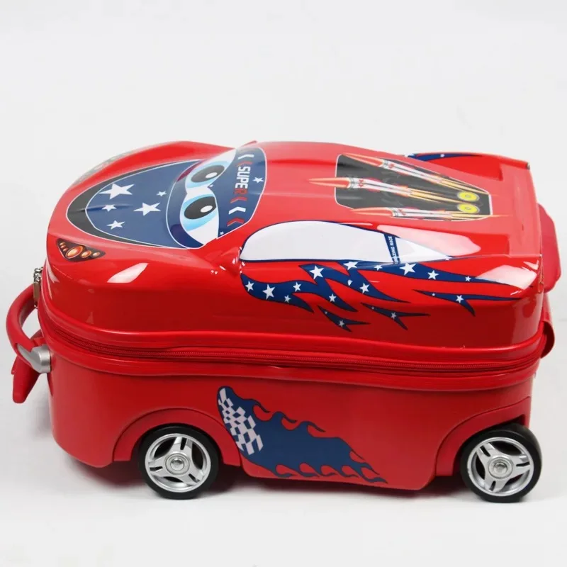 New 3D Kids Suitcase on wheels car trolley luggage travel cabin suitcase for boys suitcase Children cartoon Rolling luggage