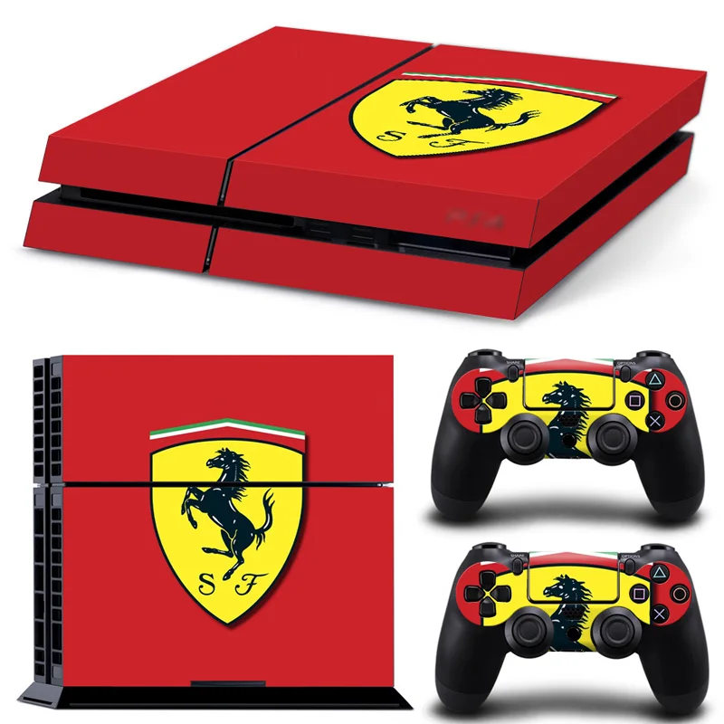 New Play Station 4 игры кулон со стрелками скины наклейки на геймпад с Кепки Ferrari Стиль