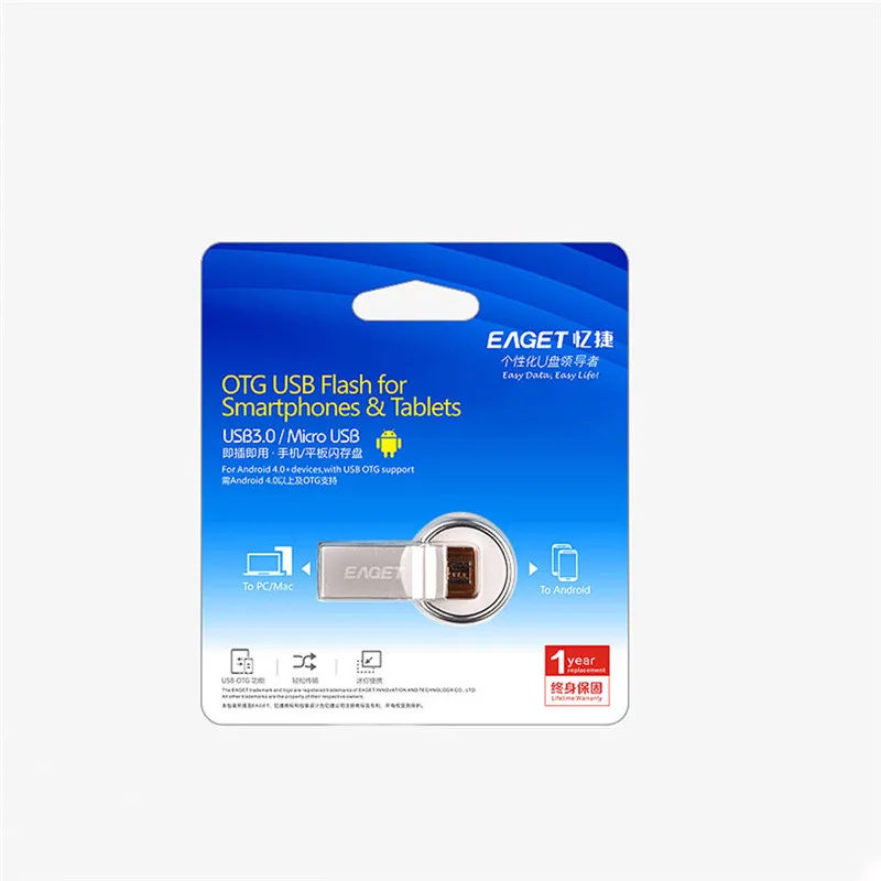 EAGET V90 USB Флешка 32 ГБ OTG 3 0 Pen Drive 16 флешки 64 мини Stick для смартфонов на базе Android PC|drive
