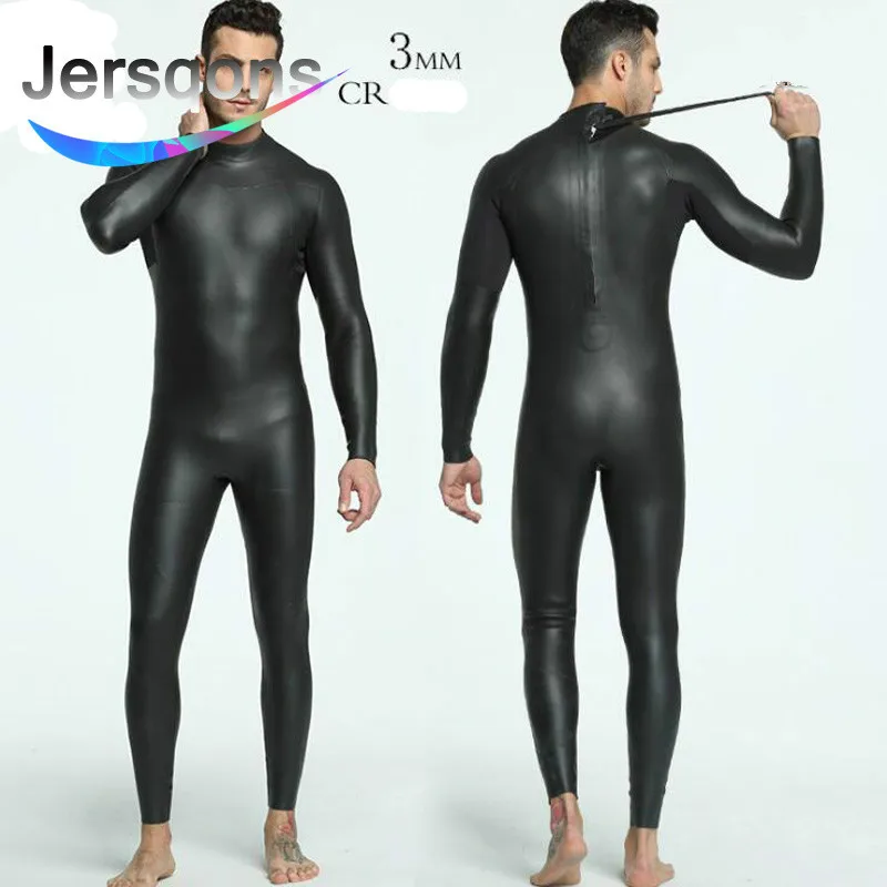 Jersqons 3 мм Мужской SCS триатлон костюм для серфинга неопрен гидрокостюм купальный