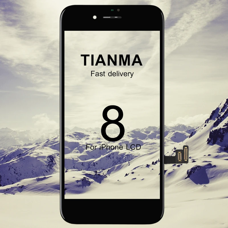 

TeleGym 10 шт. Топ Tianma качество для iPhone 8 LCD 4,7 дюймов стеклянный сенсорный экран дигитайзер ЖК сборка Замена Холодная рамка
