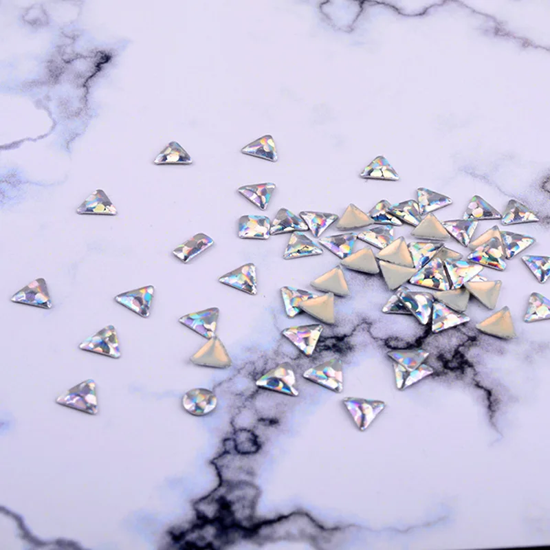 

New 3D Nail Art Tips Laser Silver Sequins Square Round Sequins Nail Glitter Rhinestone DIY Nail Wheel Art Decoration