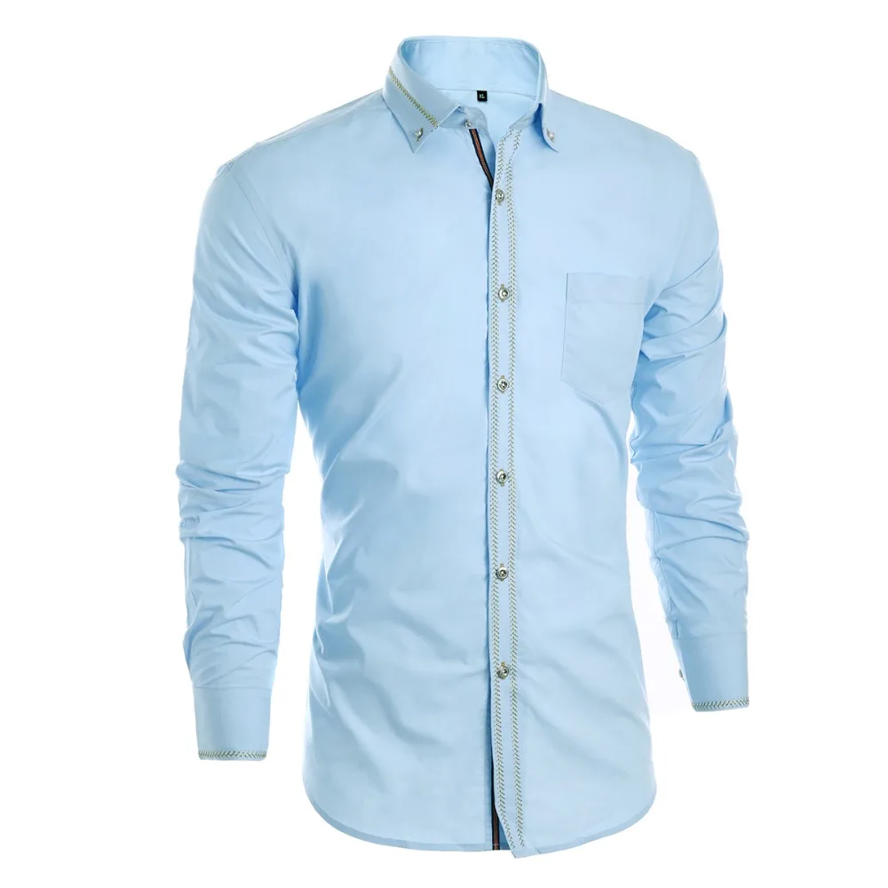 Мужская рубашка с длинным рукавом 2018 смокинг хлопок s классическая Slim Fit белый